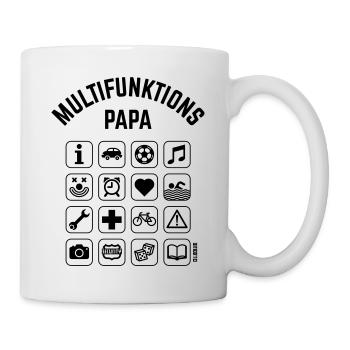 Multifunktions Papa (16 Icons) - Tasse - Weiß - Rechts
