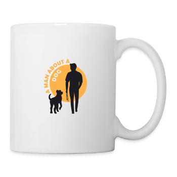 Dog and man - Mug - white - Right