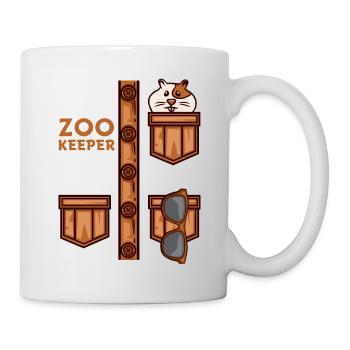 T-shirt Zoo Keeper Rongeur visiteur gardien de la faune - Mug blanc - blanc - Droite