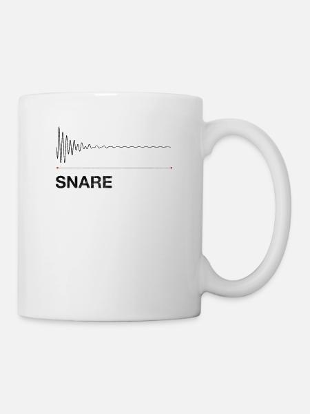DAW Snare Audio Wave - Produzent Attack Vintage - Tasse - Weiß
