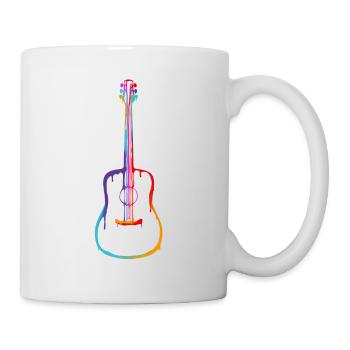Farbverlauf Akustische Gitarre - Tasse - Weiß - Rechts