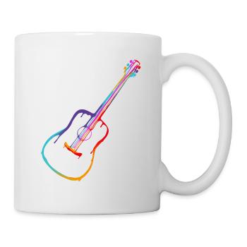Farbverlauf Akustische Gitarre - Tasse - Weiß - Rechts