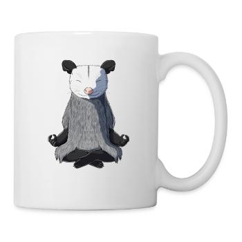 Opossums Meditiert - Tasse - Weiß - Rechts