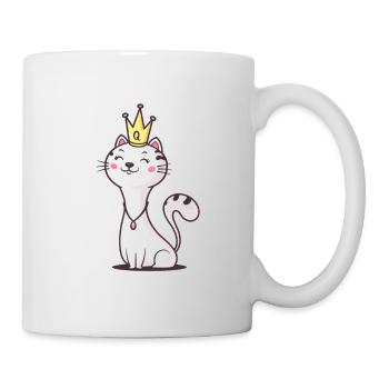 Reine du chat - Mug blanc - blanc - Droite