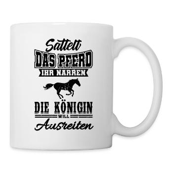 Pferdespruch Pferdesprüche Geschenkidee - Tasse - Weiß - Rechts