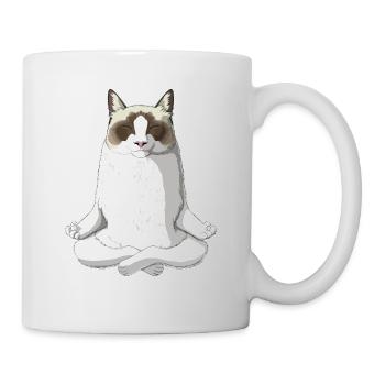 Ragdoll Katze - Tasse - Weiß - Rechts