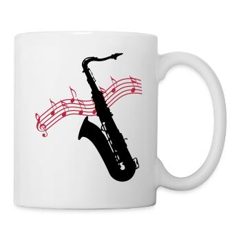 Saxophone / Jazz / Music - Mug - white - Right