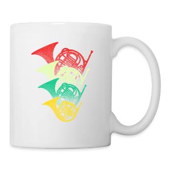 French Horn Orchester - Tasse - Weiß - Rechts