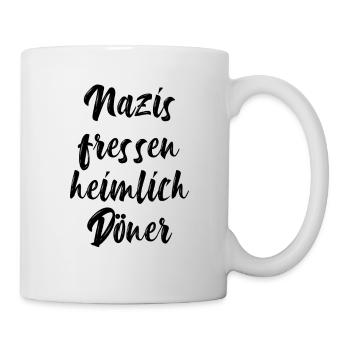 Anti Nazis - Tasse - Weiß - Rechts