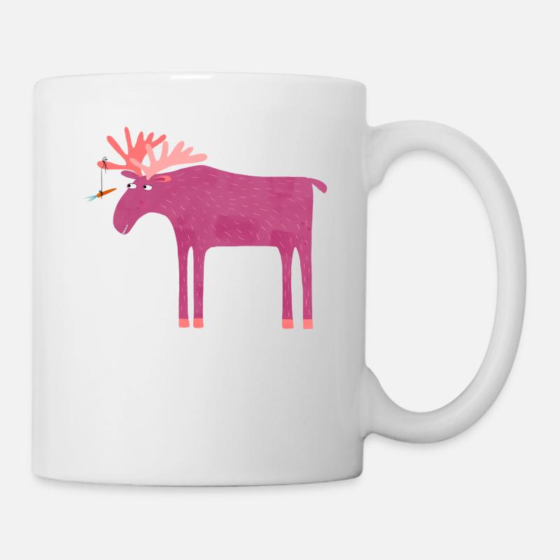 Blöder Elch - Tasse - Weiß