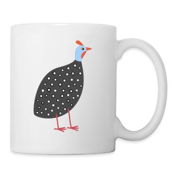 Perlhuhn 2 - Tasse - Weiß - Rechts