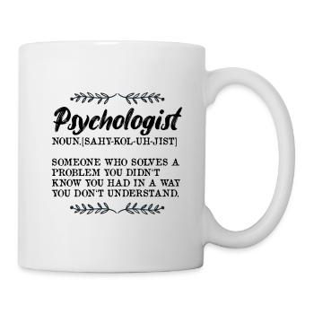 Psychologue - Lexique - Mug blanc - blanc - Droite