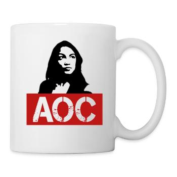 Alexandria Ocasio Cortez AOC Eine Feministin - Tasse - Weiß - Rechts
