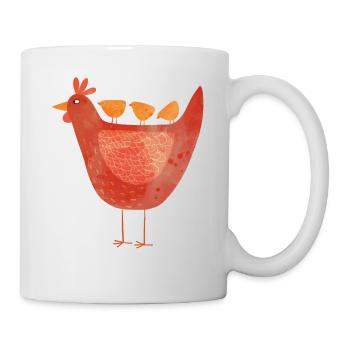 Hen and Chicks - Mug - white - Right