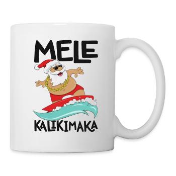 Mele Kalikimaka Noël hawaïen Surf à Hawaï - Mug blanc - blanc - Droite