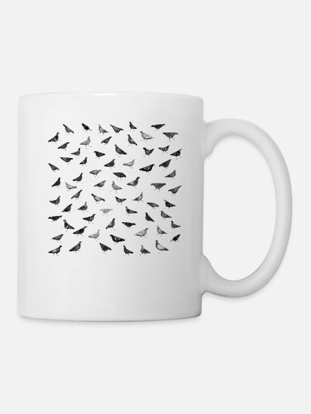 Pigeons Doing Pigeon Things - Mug - white