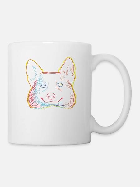 Welsh Corgi Pembroke Hund - Tasse - Weiß