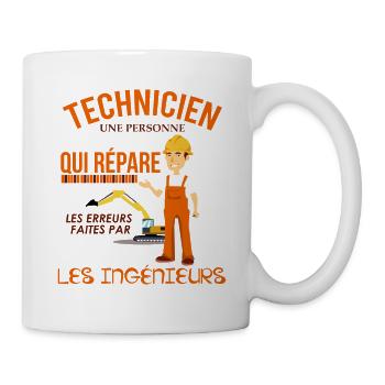 Technician shirt • Maintenance • Gift - Mug - white - Right