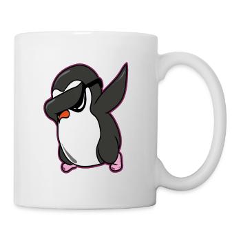 Pinguin Dab Dabbing Pinguin - Tasse - Weiß - Rechts