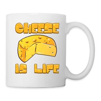 Cheese Lover Gift Cheese is Life - Mug - white - Right