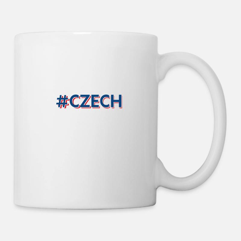 Czech Hashtag Tschechien Tscheche Tschechin - Tasse - Weiß