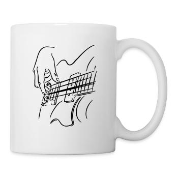 Tee-shirt cadeau guitare guitariste - Mug blanc - blanc - Droite