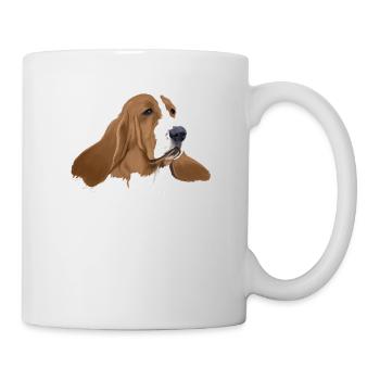 Basset Hound - Mug - white - Right