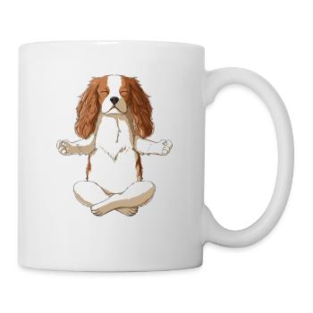 Cavalier King Charles Spaniel - Tasse - Weiß - Rechts