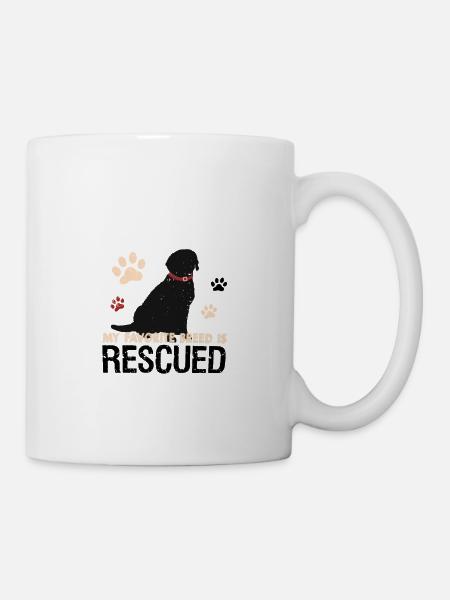 Dog dogs rescue shelter love gift - Mug - white
