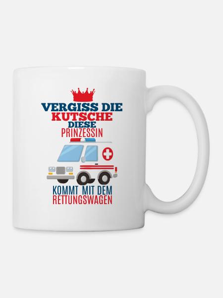 Rettungssanitäter Shirt Prinzessin Geschenk - Tasse - Weiß