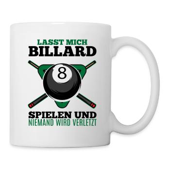 Billard shirt • Billard spielen • Geschenk - Tasse - Weiß - Rechts
