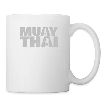 Muay Thai Geschenk für Thai Boxer Kampfsportler - Tasse - Weiß - Rechts