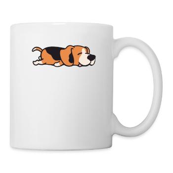 Beagle Hund - Tasse - Weiß - Rechts