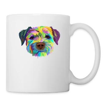 Border Terrier Dog - Mug - white - Right