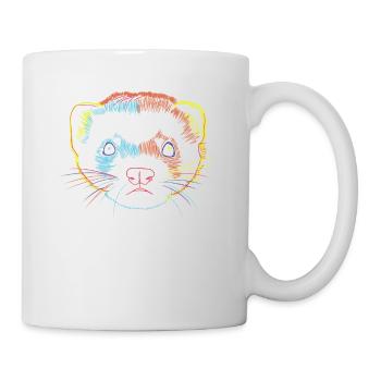 Furets - Mug blanc - blanc - Droite