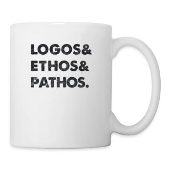 Vintage Philosophy Logos Ethos Pathos Nietzsche - Mug - white - Right