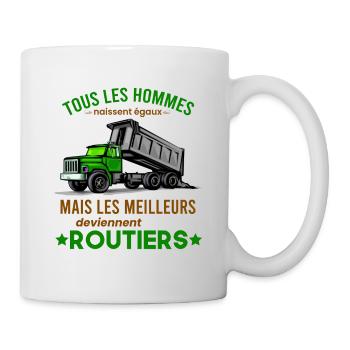 Routier Shirt • Meilleur Metier • Routier Cadeau - Mug blanc - blanc - Droite