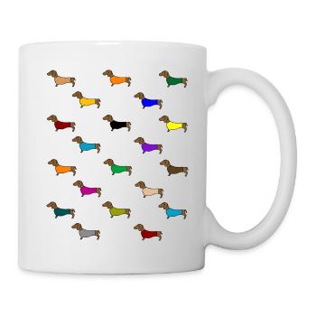 Dachshund pattern - Mug - white - Right