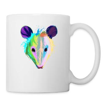 Splash Opossums - Mug blanc - blanc - Droite