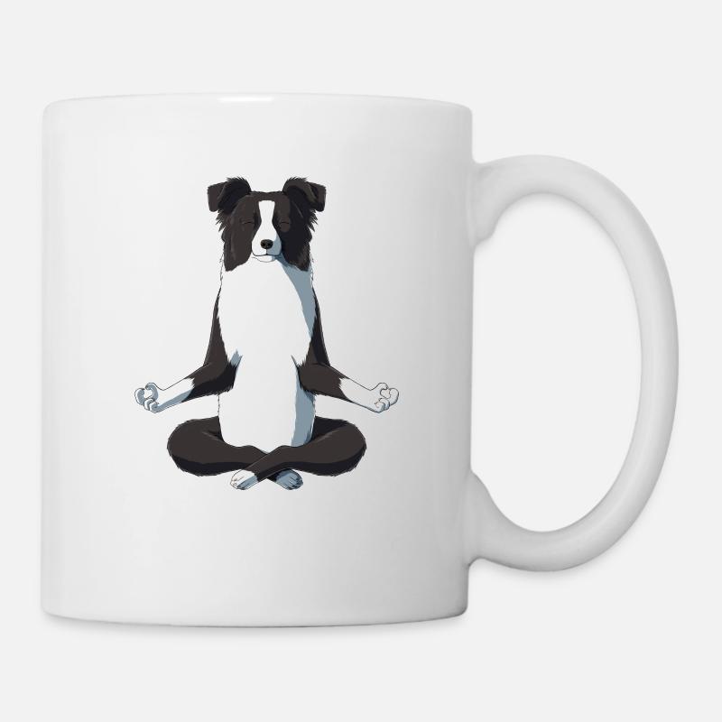 Yoga Border Collie - Mug blanc - blanc