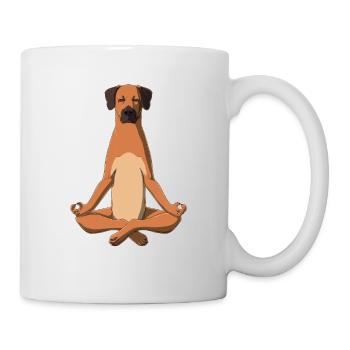 Yoga Rhodesian Ridgeback - Tasse - Weiß - Rechts