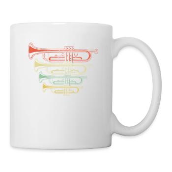 Trompette musicien cadeau pour les musiciens - Mug blanc - blanc - Droite