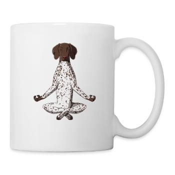 Yoga German Shorthair Pointer - Mug - white - Right