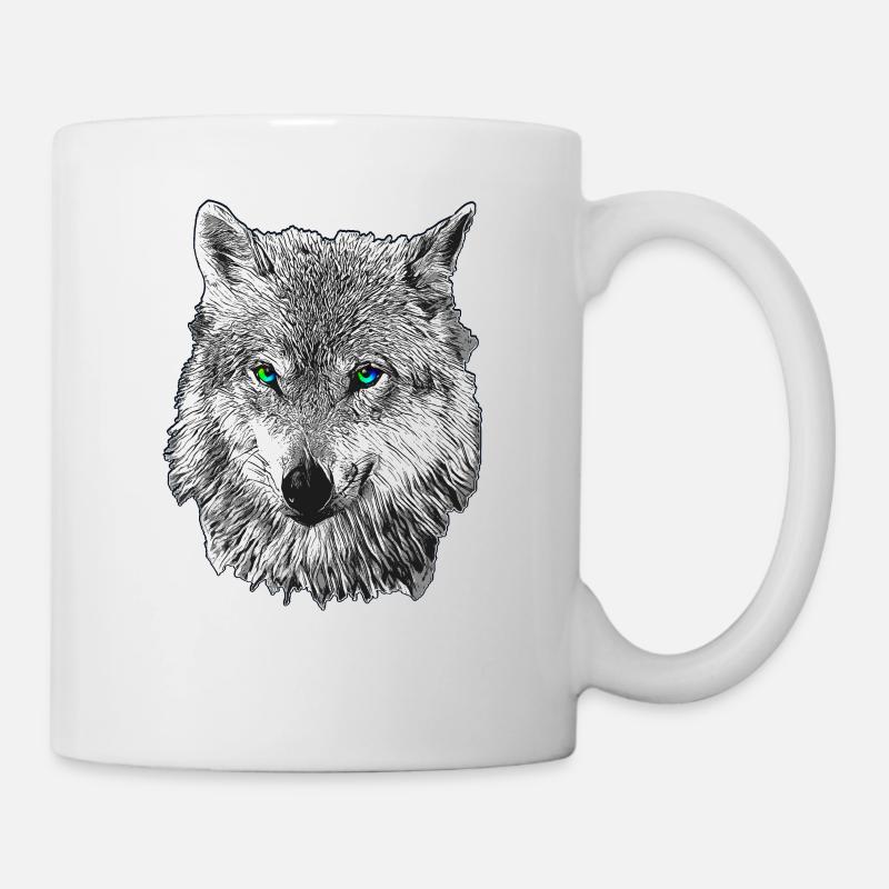 Wolf - Tasse - Weiß