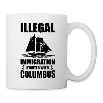 Cool Proverbes Anti Démo Marche Société - Mug blanc - blanc - Droite