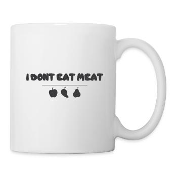 Je ne mange pas de viande - T-shirt pour le bien-être animal - Mug blanc - blanc - Droite