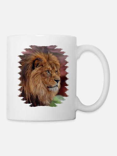 Löwe - Tasse - Weiß