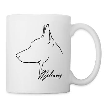 Belgian MALINOIS Chien chien Wilsigns - Mug blanc - blanc - Droite