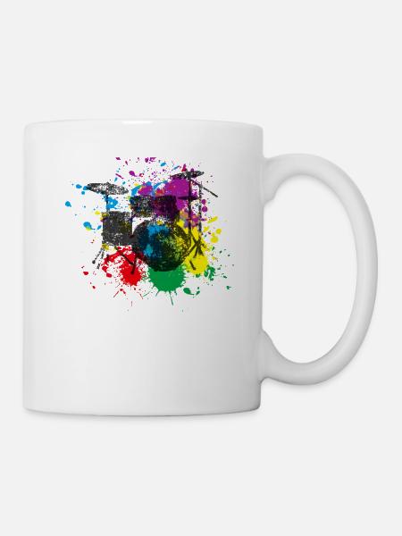 Drums Gift Idea for Drummer - Mug - white