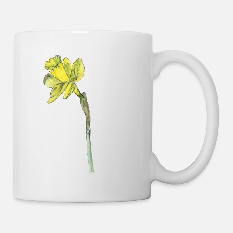 Narzisse - Tasse - Weiß